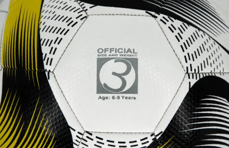 Gul og marineblå ball – Størrelse 3 Sports Invention AS