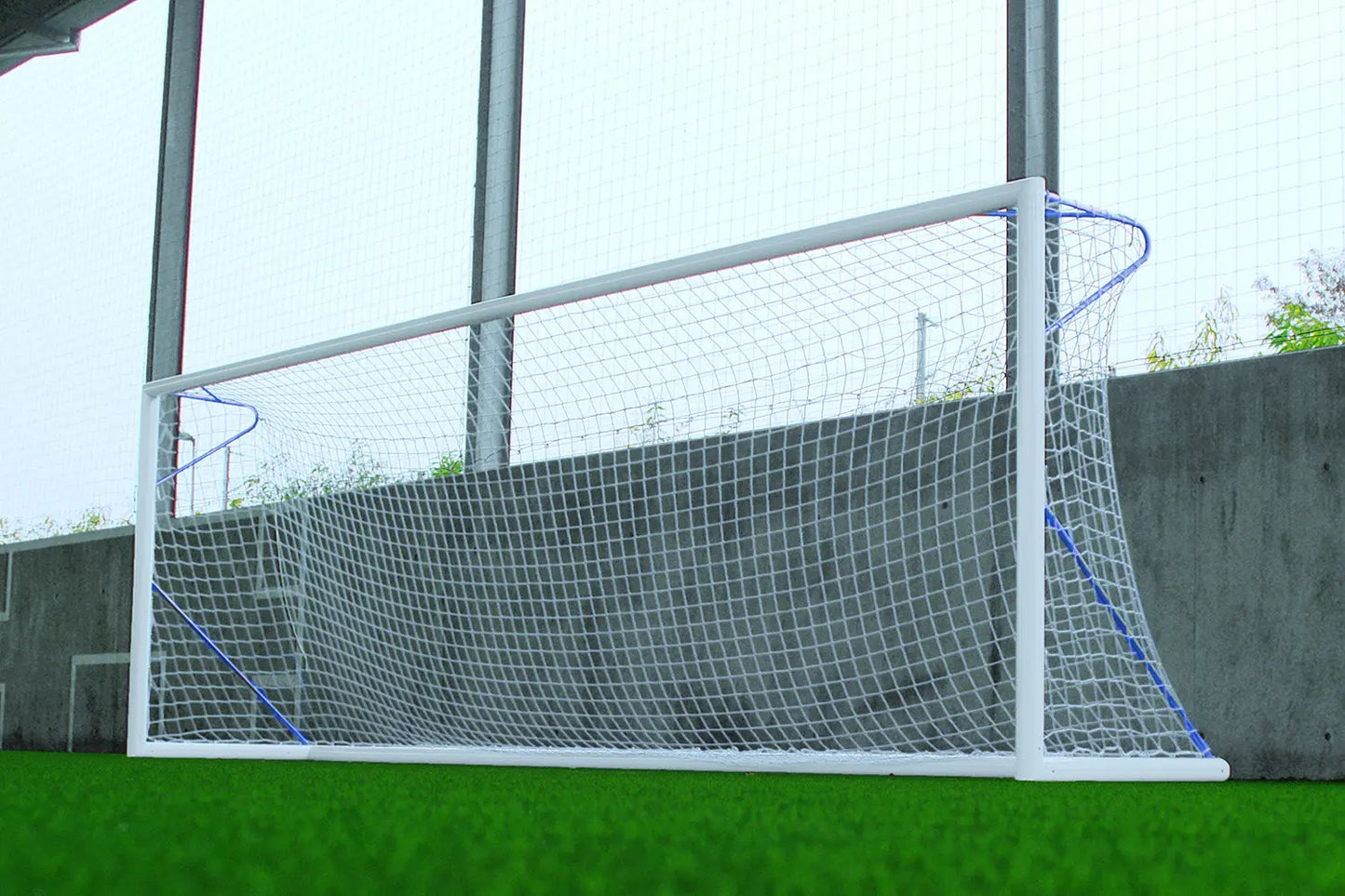 Fotballmål 6 x 2,1 m - 80 mm aluminium - blå Sports Invention AS