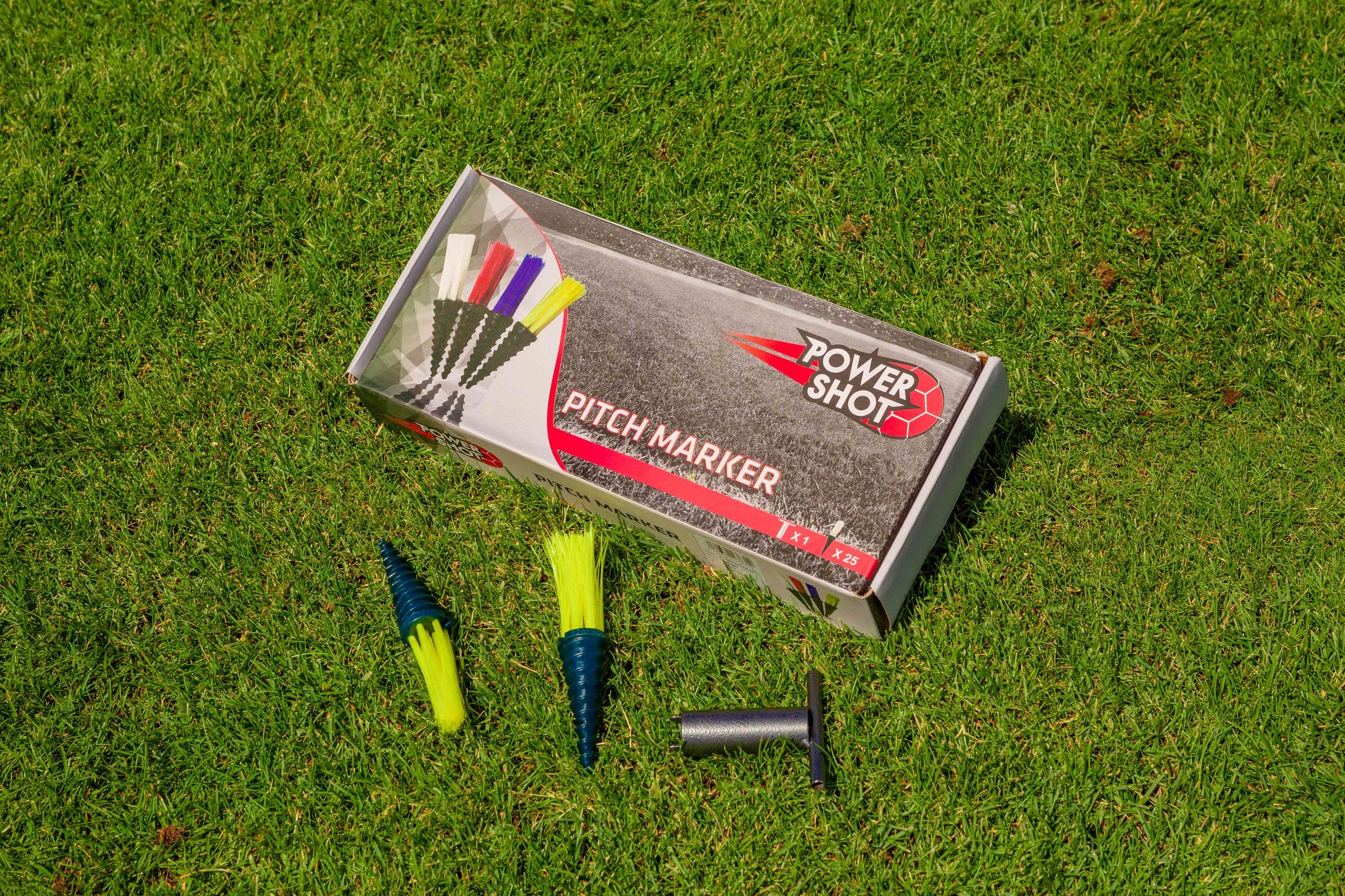 PITCHMARKER Instant Ground Marking System- set of 25 - YELLOW Sports Invention AS