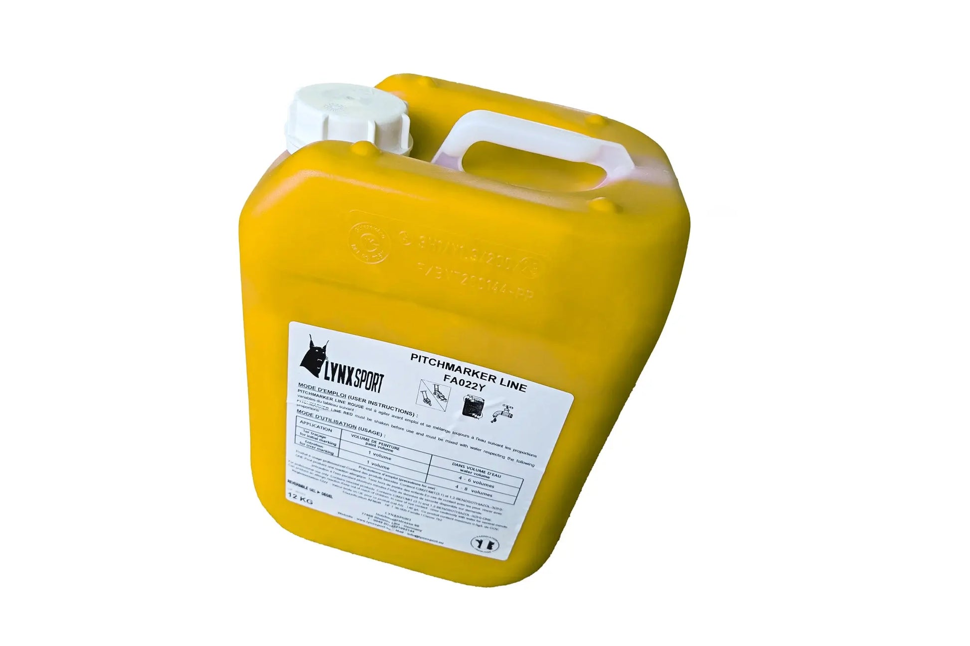Peinture pour marquage terrain herbe jaune Sports Invention AS