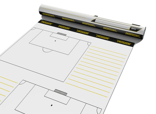 Set of 20 static sheets - 3x half football pitches Sports Invention AS