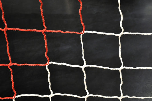 Football net 5m x 2m 4mm red/white