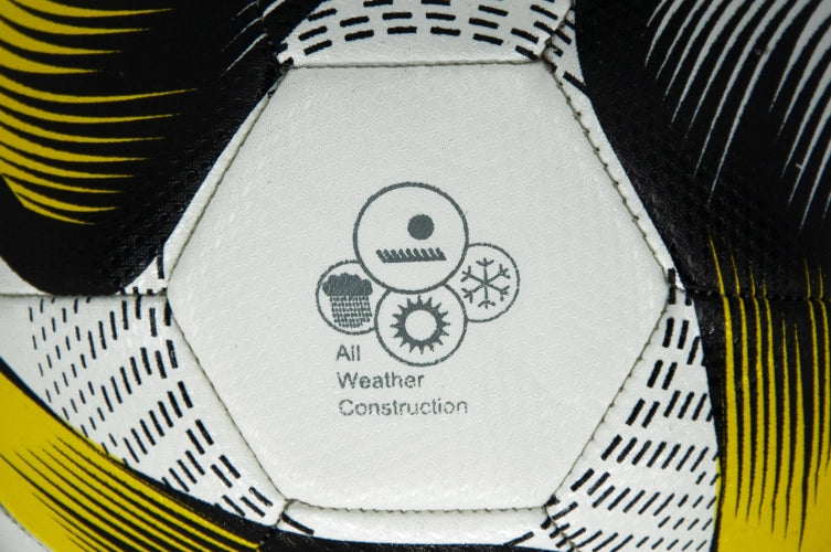 Gul og marineblå fotball – Størrelse 4 Sports Invention AS