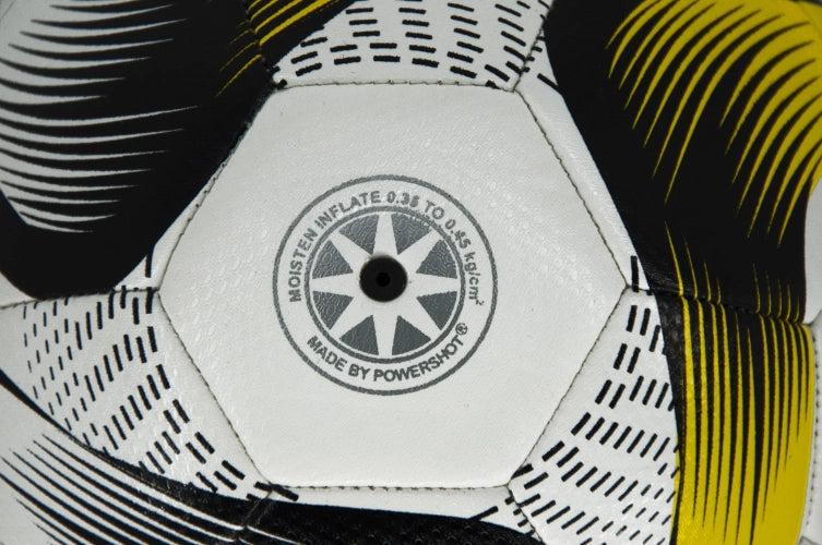 Gul og marineblå fotball – Størrelse 4 Sports Invention AS
